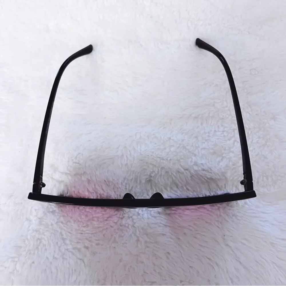 Ivonne Black & Pink Oversized Square Sunglasses - Picture 4 of 11